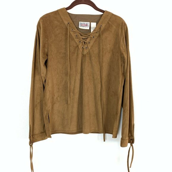 Bill Blass Other - 🌈 Vintage Bill Blass Faux Suede Top Small Western